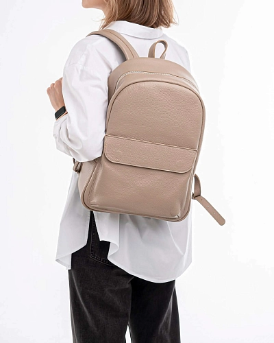Рюкзак кожаный женский DAKOTA Beige