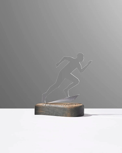 Спортивная награда NN-29 из оргстекла и дерева