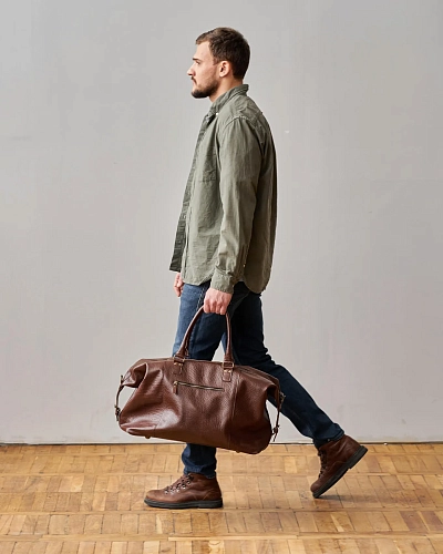 Кожаная дорожная сумка BAGGAGE Bronze Кожаная дорожная сумка BAGGAGE Bronze - фото - 5