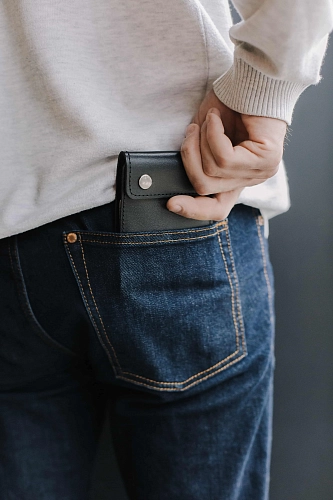 Кошелек мужской POCKET ZIP Black - фото - 6