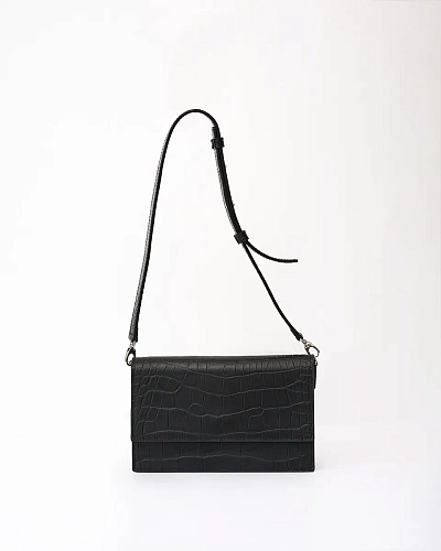 Сумка кроссбоди кожаная IRMA CAYMAN Black - фото - 1