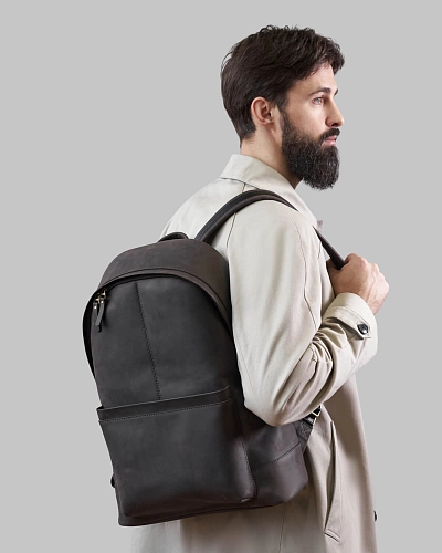 Рюкзак кожаный мужской GERALD MAX Rodeo - фото - 1