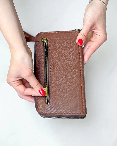 Кошелек на молнии MONTERRO Hazel с ремешком на руку - фото - 3