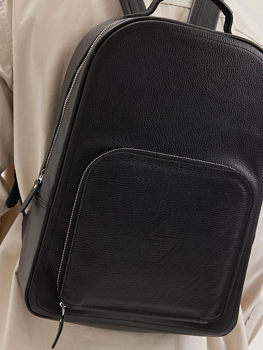 Рюкзак кожаный мужской CONRAD Black Grain - фото - 4