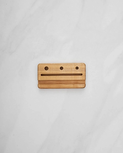 Деревянный органайзер для канцелярии Desko S Natural - фото - 1