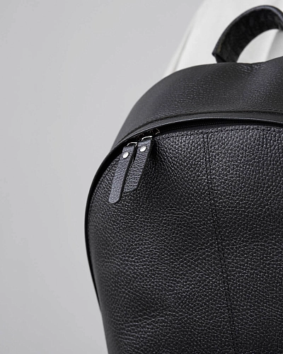 Рюкзак кожаный мужской GERALD Black Grain - фото - 7