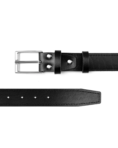 Ремень брючный мужской OSCAR SLIM Stitch Black 120-125 см - фото - 4