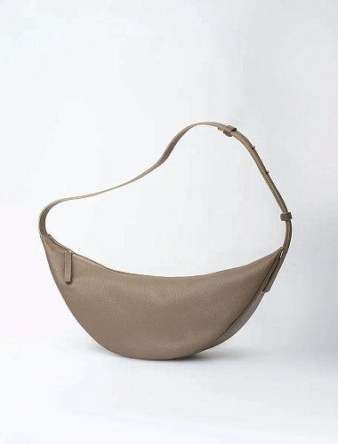 Сумка кожаная LEA Beige - фото - 8