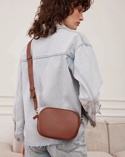 Сумка кроссбоди кожаная DAISY Hazel - фото - 4