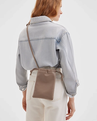 Мини-сумка на завязках Cozy Beige - фото - 3