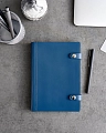 Кожаный ежедневник ROVER A5 Cobalt Кожаный ежедневник ROVER A5 Cobalt