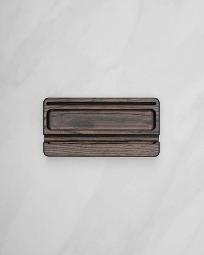 Деревянный органайзер для канцелярии Desko M Brown - фото - 1