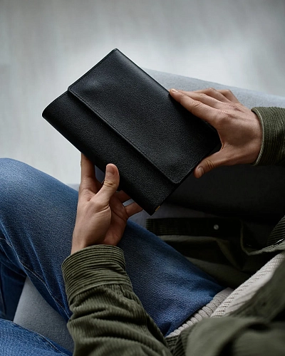 Кожаный ежедневник SENSE A5 Black - фото - 2