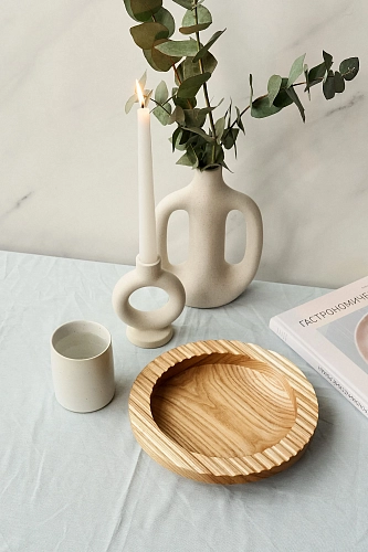 Деревянная тарелка REEF - фото - 4