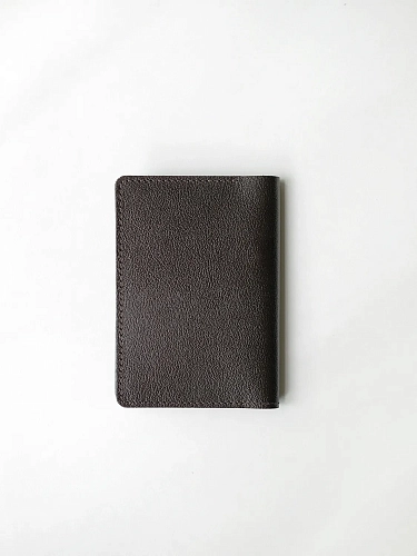 Кожаная обложка на паспорт PRO Brown - фото - 5
