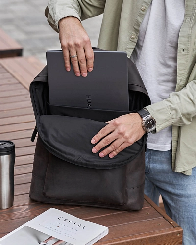 Рюкзак кожаный мужской GERALD MAX Rodeo - фото - 2